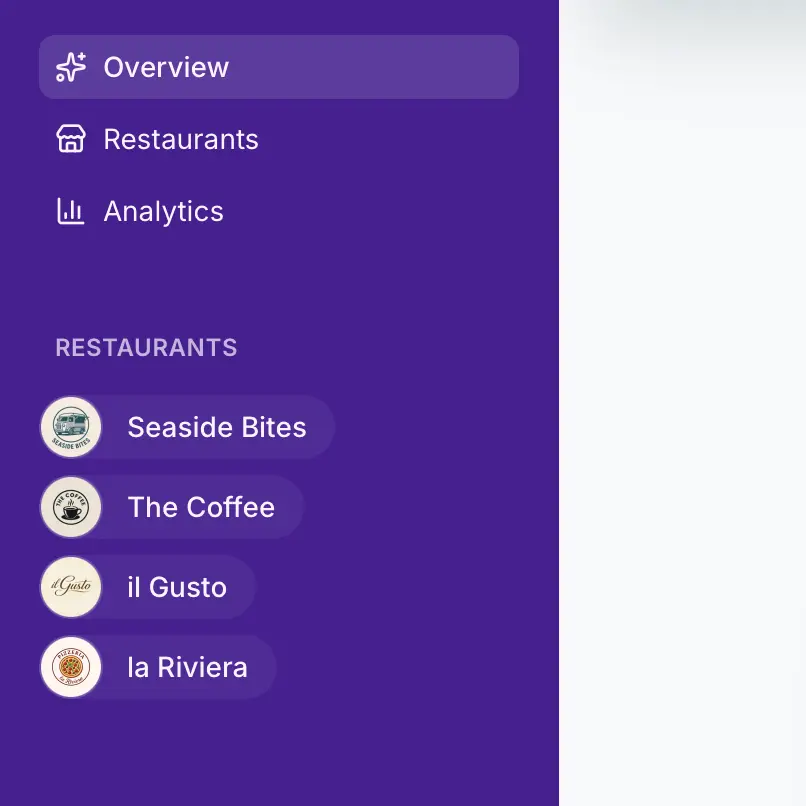 All the benefits of QR menus, at an affordable price.